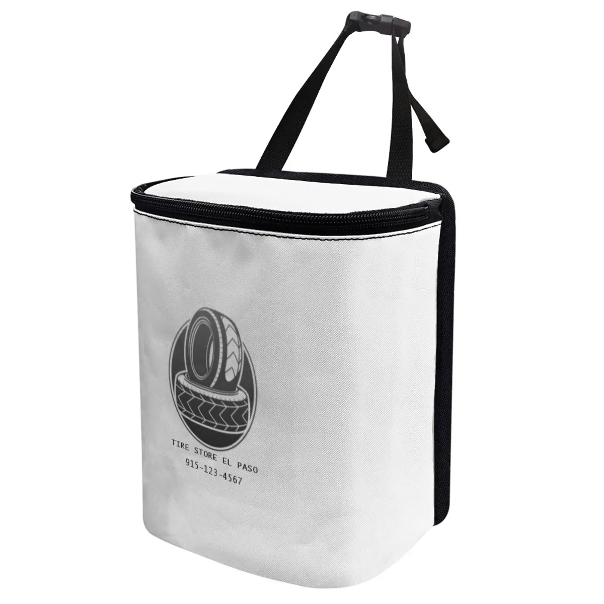 White Hanging Trash Bag - Image 2